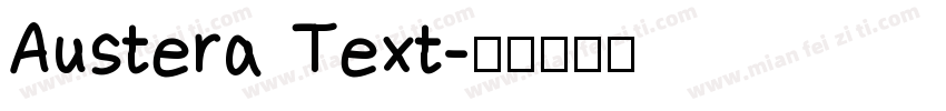 Austera Text字体转换